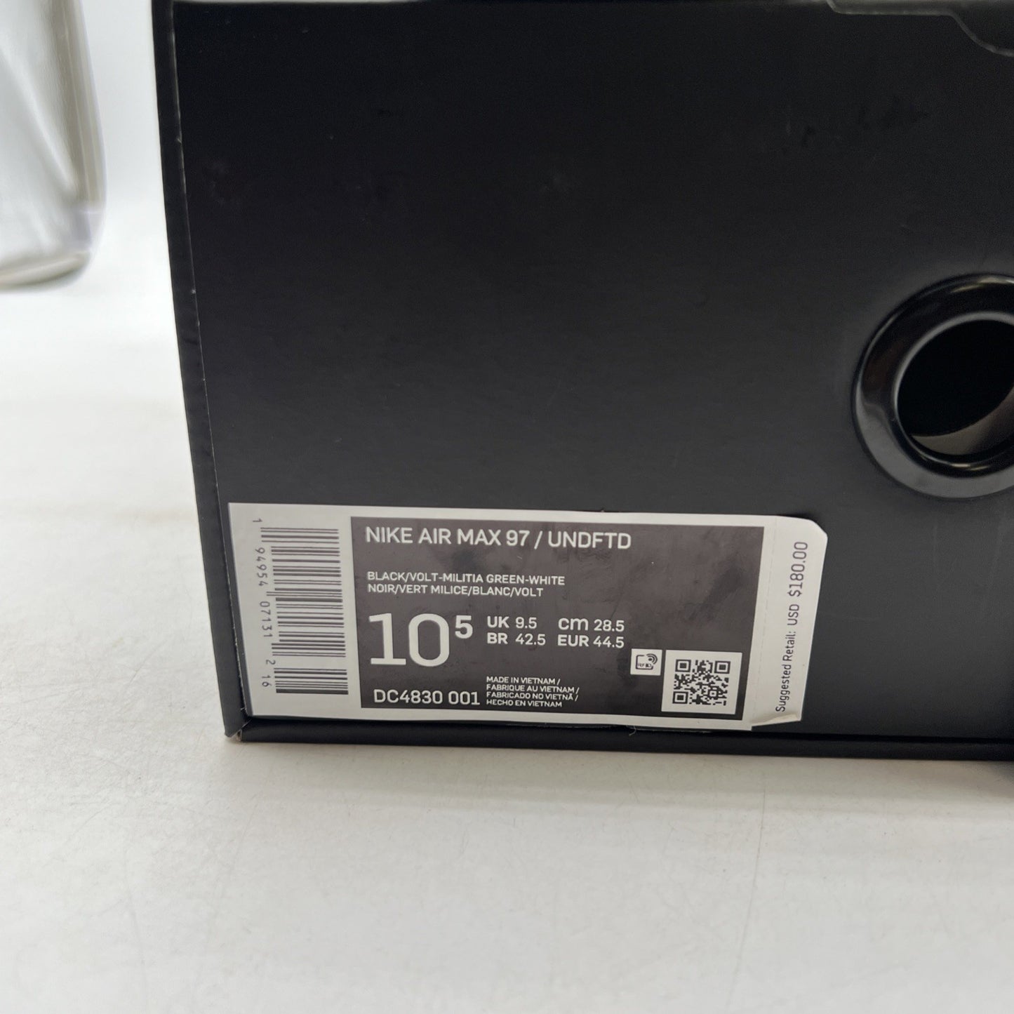 Size 10.5 - Nike Undefeated x Air Max 97 Black Volt (DC4830-001)