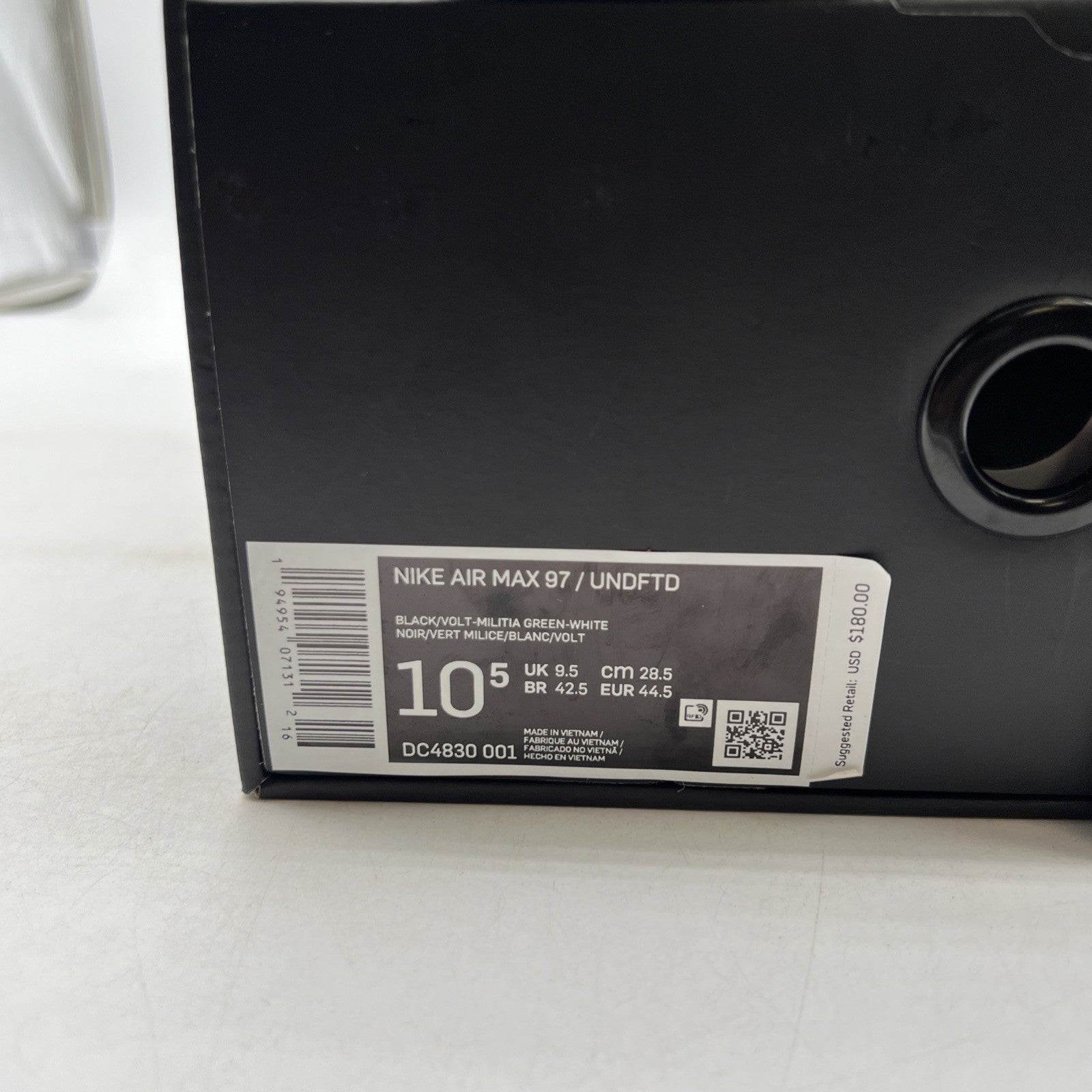 Size 10.5 - Nike Undefeated x Air Max 97 Black Volt (DC4830-001)