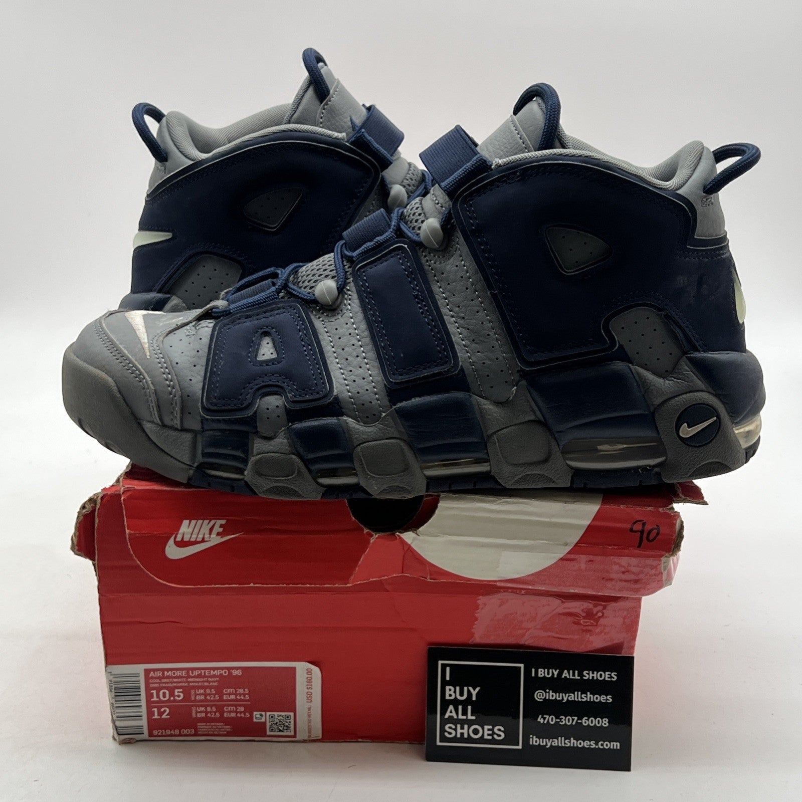 Size 10.5 - Nike Air More Uptempo Georgetown (921948-003)