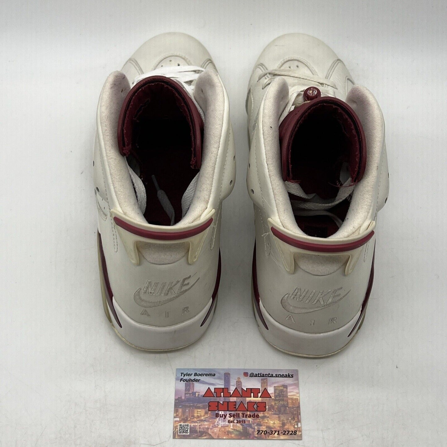 Size 11 - Air Jordan 6 Retro 2015 Maroon Leather (384664-116)