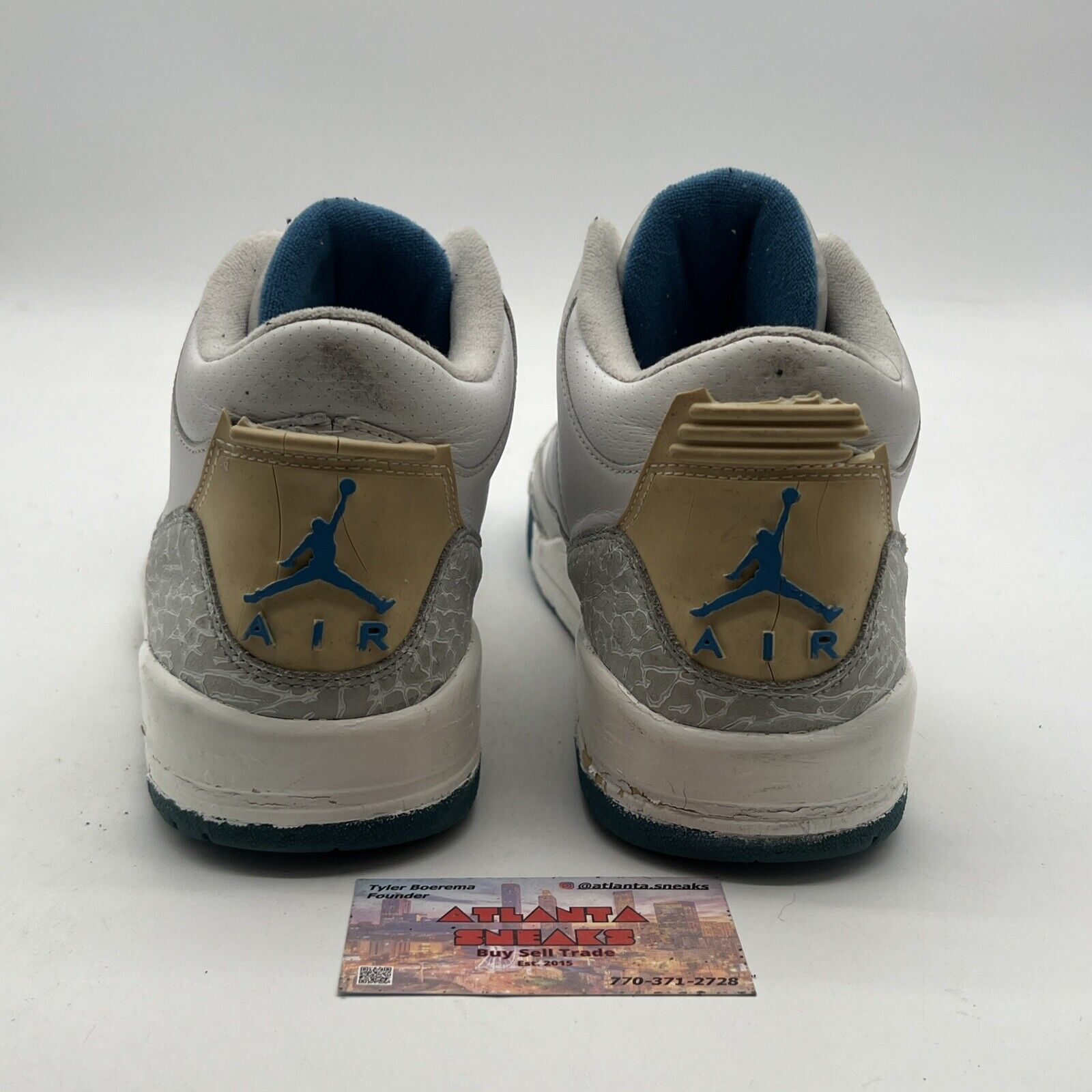 Size 12 - Air Jordan 3 Retro Harbor Blue W (315296-142)