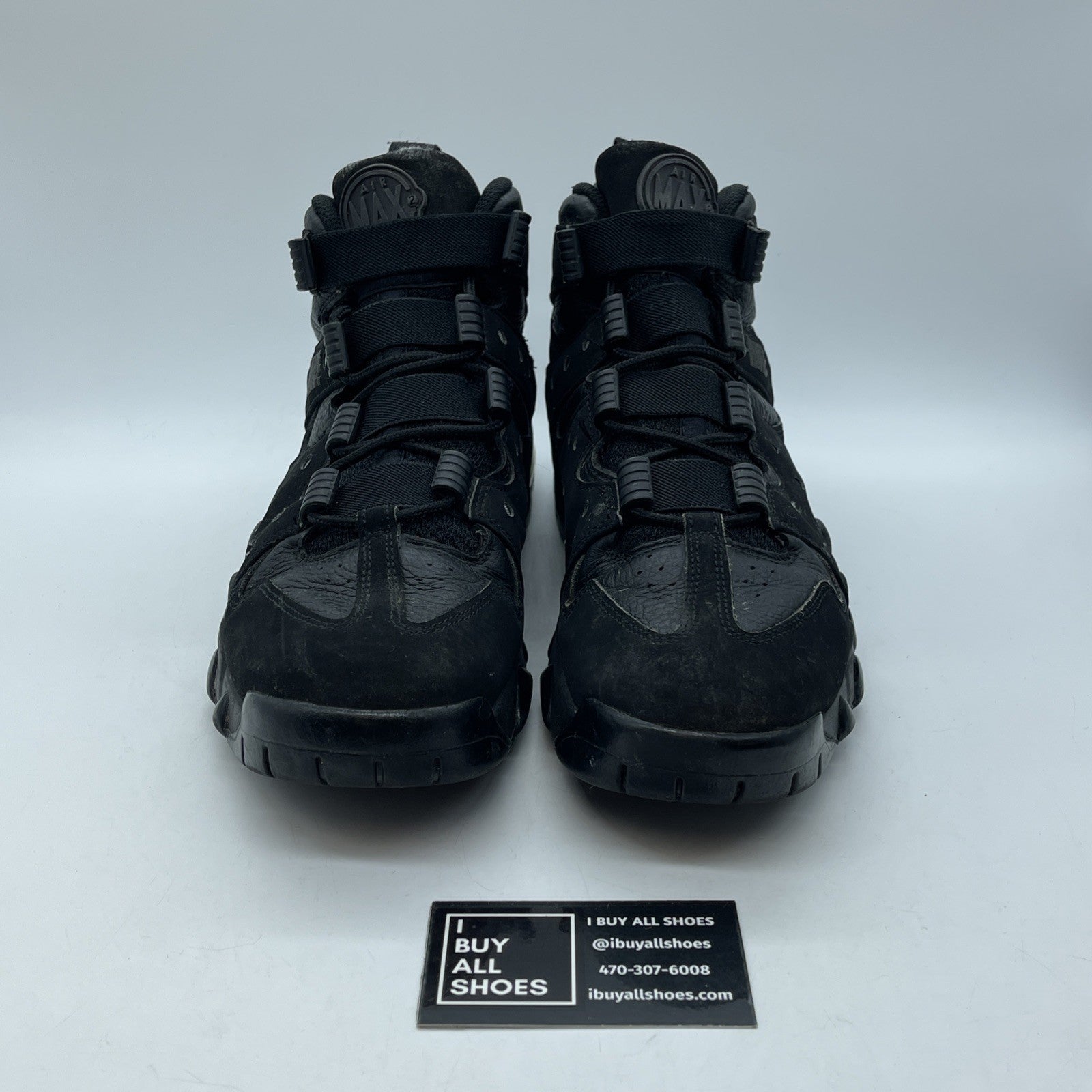 Size 10.5 - Nike Air Max 2 CB 94 Triple Black Suede Leather (DC1411-001)