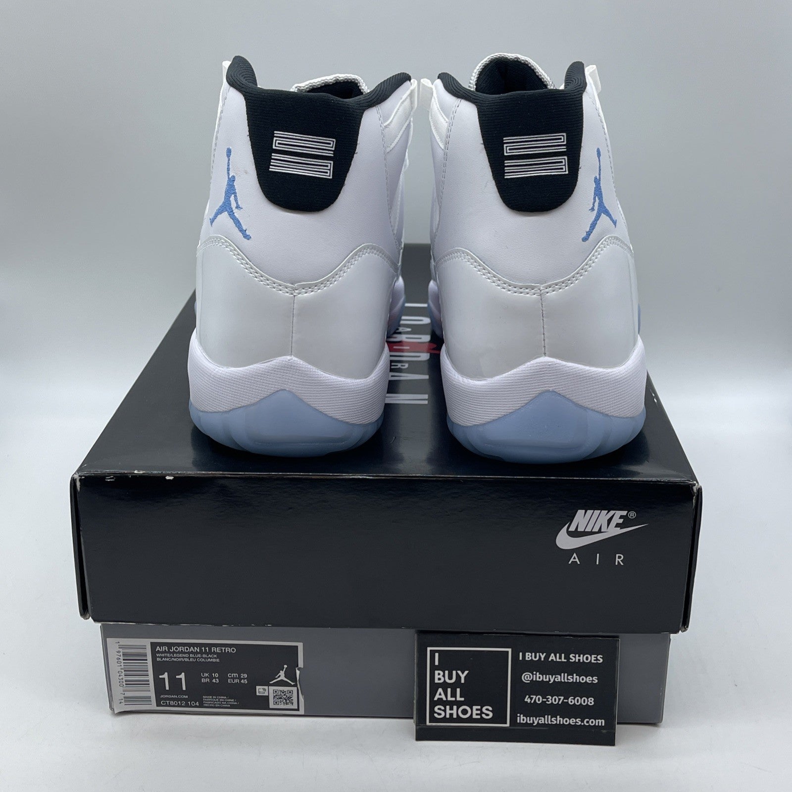 Size 11 - Air Jordan 11 Retro 2024 Legend Blue Columbia Leather (CT8012-104)