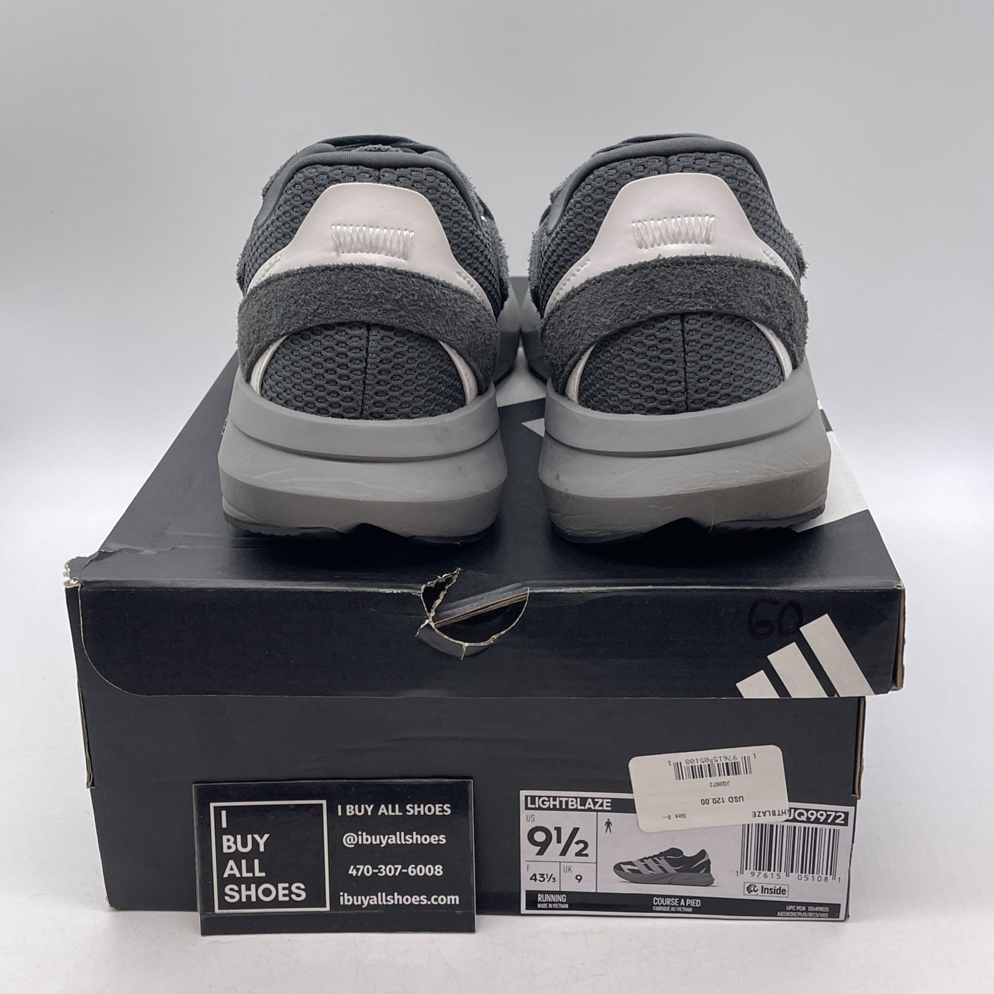 Size 9.5 - adidas Lightblaze Carbon (JQ9972)