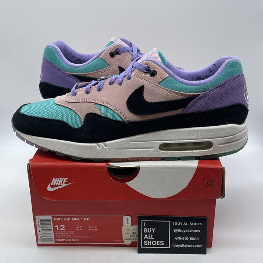 Size 12 - Nike Air Max 1 Have A Nike Day Black Purple Pink Suede (BQ8929-500)