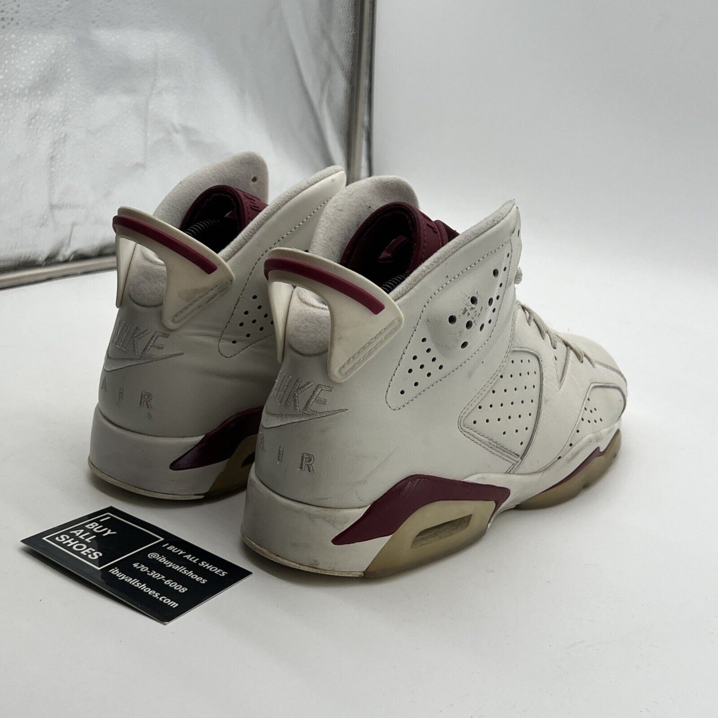 Size 8.5 - Air Jordan 6 Retro 2015 Maroon (384664-116)