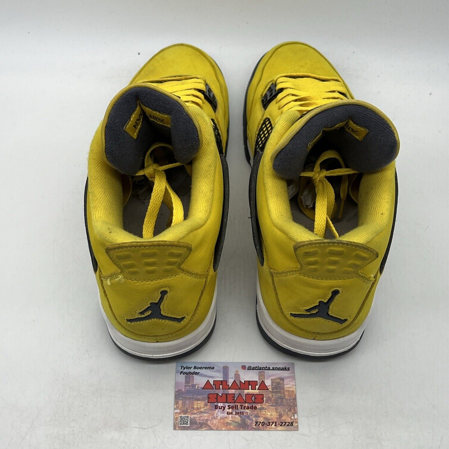 Size 11.5 - Jordan 4 Retro Mid Lightning Grey Yellow Suede (CT8527-700)