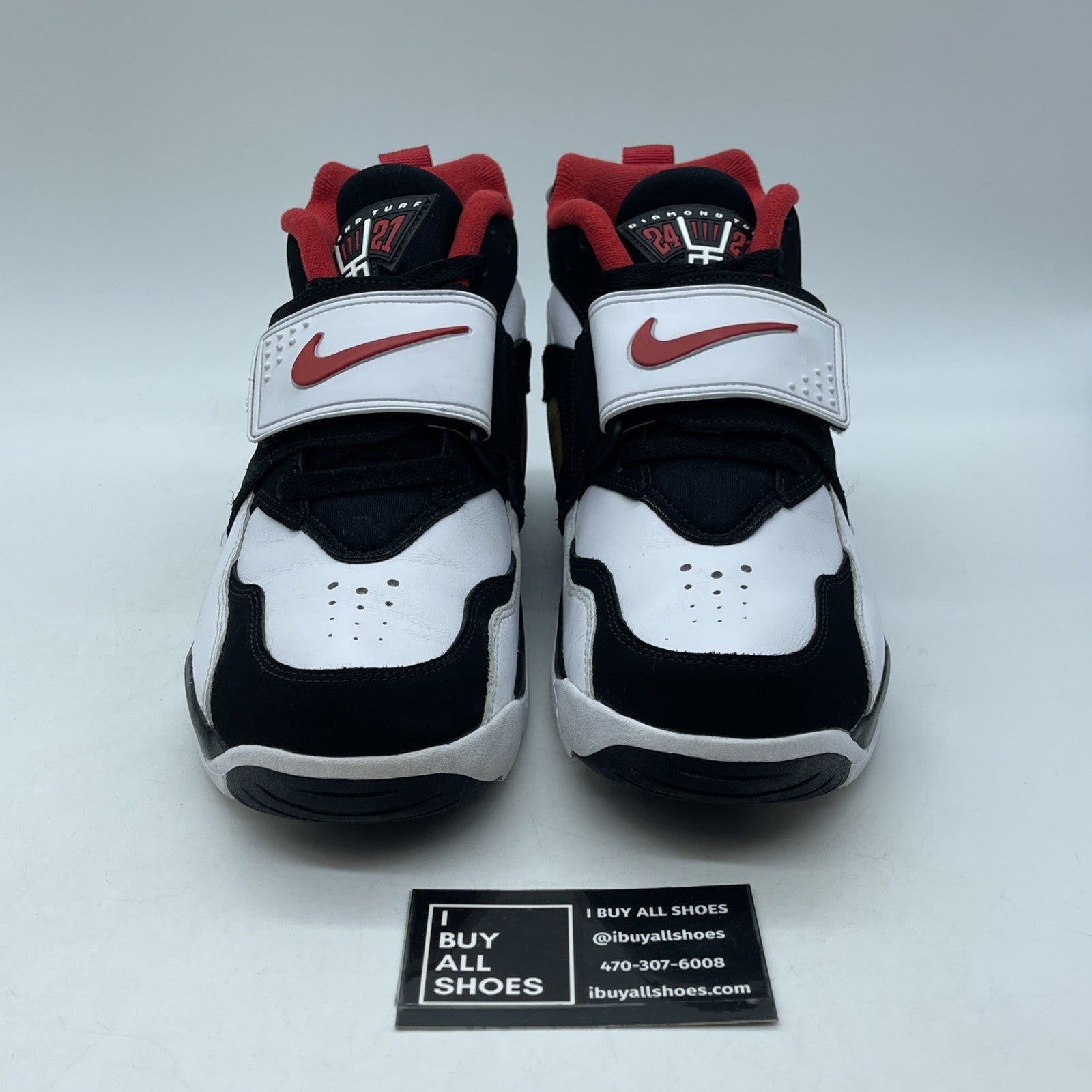 Size 9.5 - Nike Air Diamond Turf 2025 49ers Black White Suede (FZ8224-100)