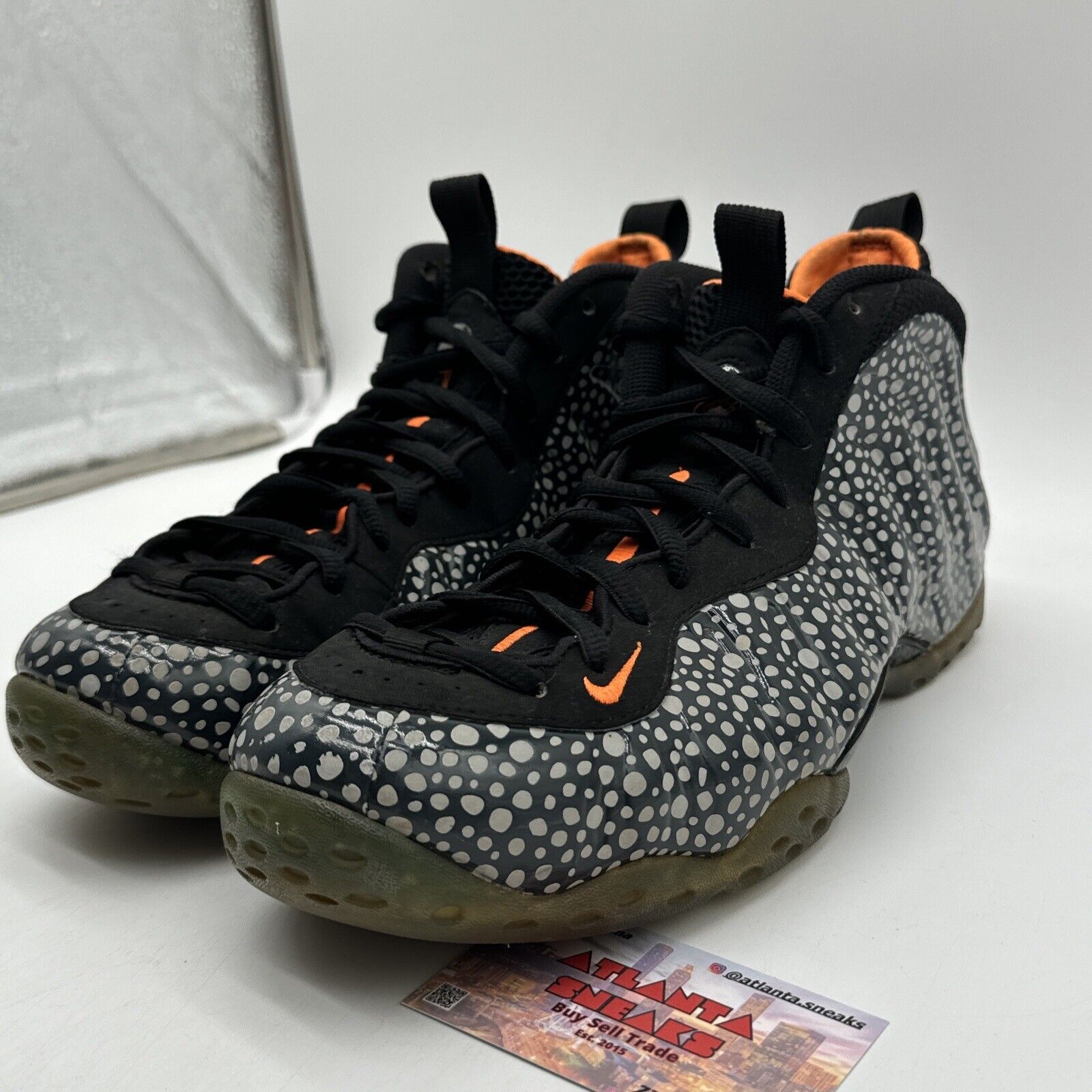 Size 11 - Nike Air Foamposite One Premium Safari 2013 Orange Reflective Black