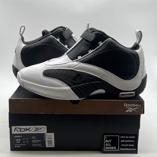Size 13.5 - Reebok Answer 4 White Black (FY9691)