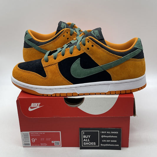 Size 9.5 - Nike Dunk SP Retro 2020 Low Ceramic Black Green Suede (DA1469-001)