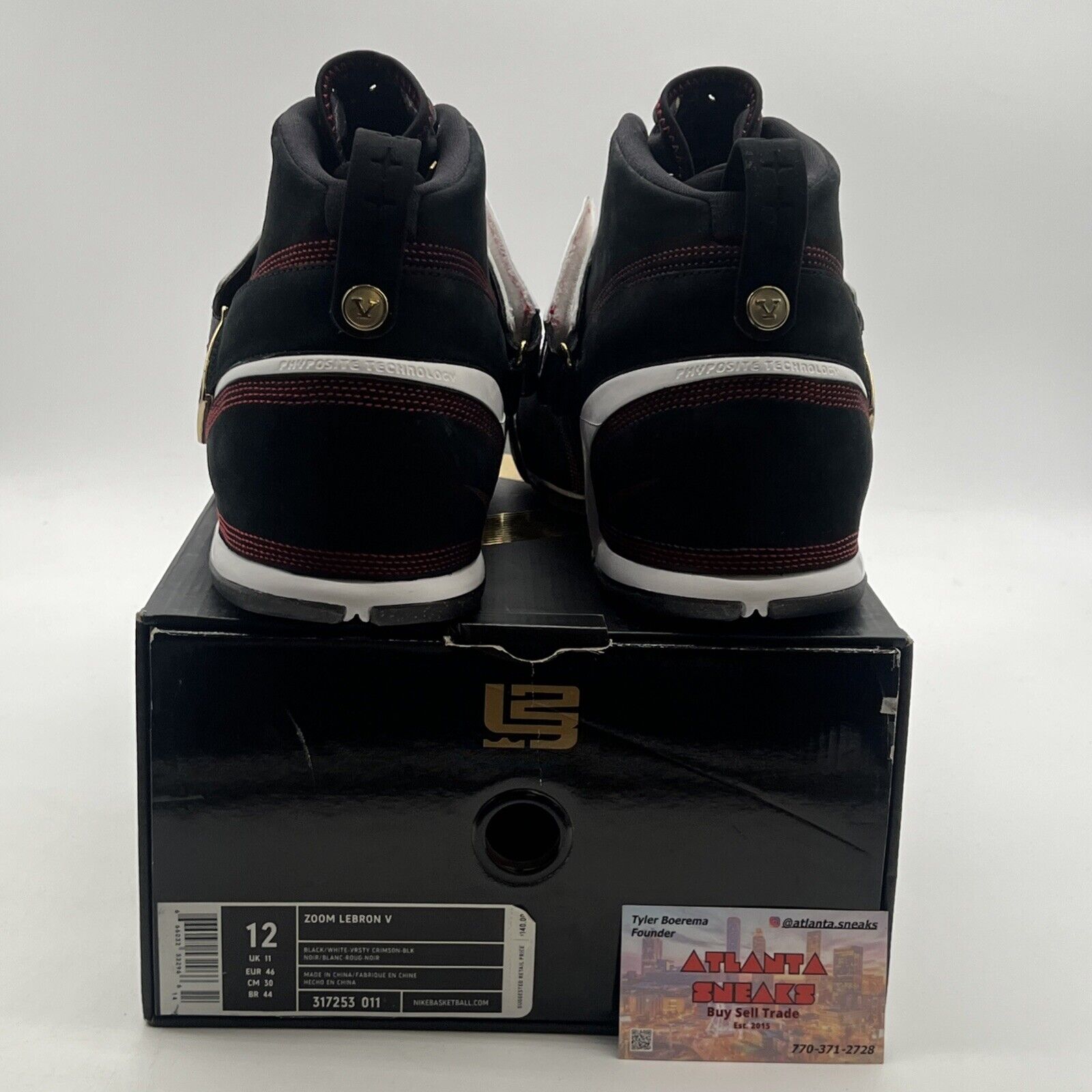 Size 12 - Nike Zoom LeBron 5 Fearless (317253-011) Signed