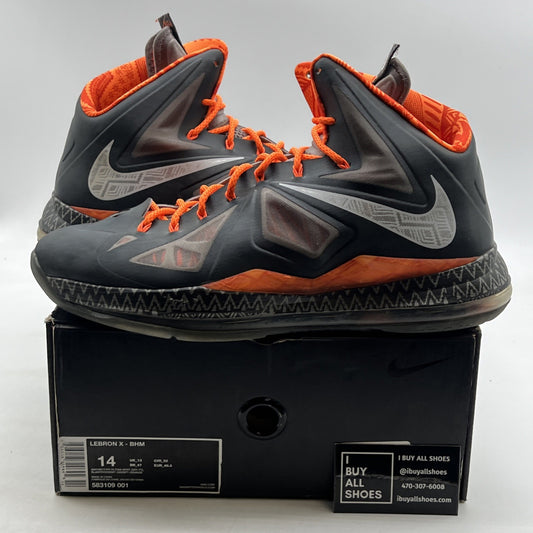 Size 14 - Nike LeBron 10 BHM - (583109-001)