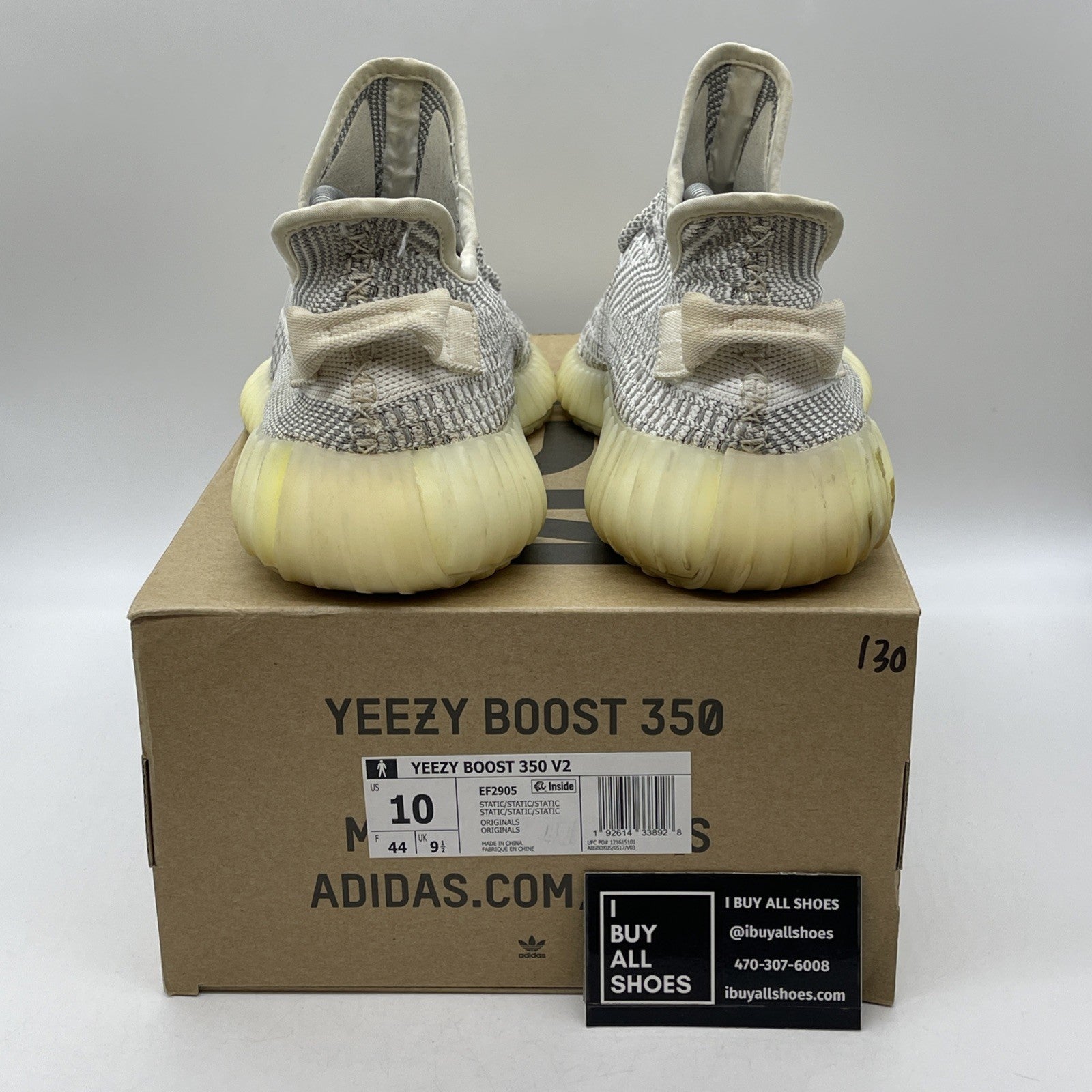Size 10 - adidas Yeezy Boost 350 V2 2018 Low Static Non-Reflective (EF2905)