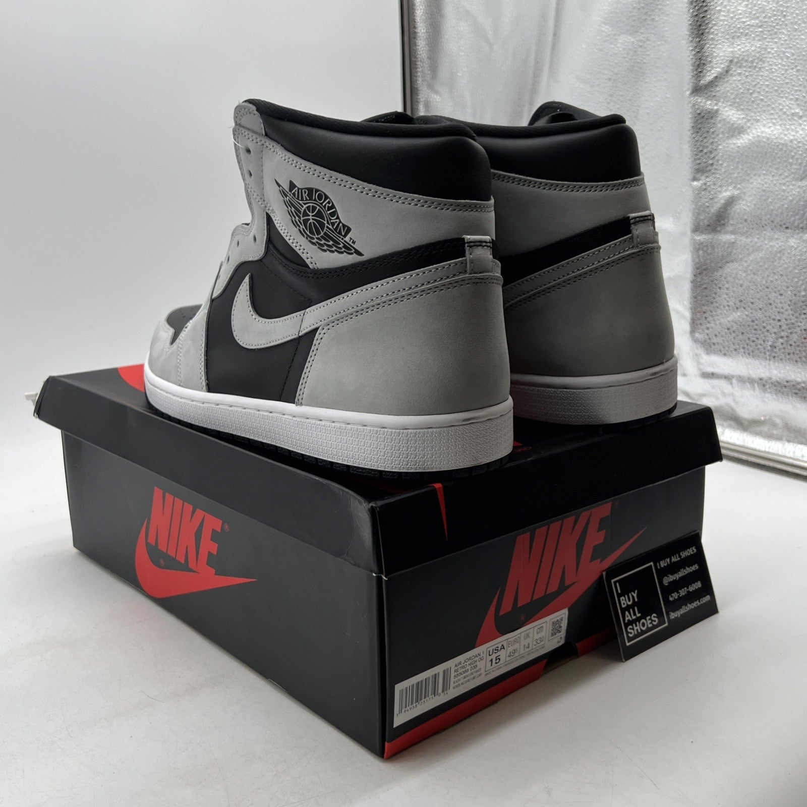 Size 15 - Air Jordan 1 Retro OG High Shadow 2.0 (555088-035)