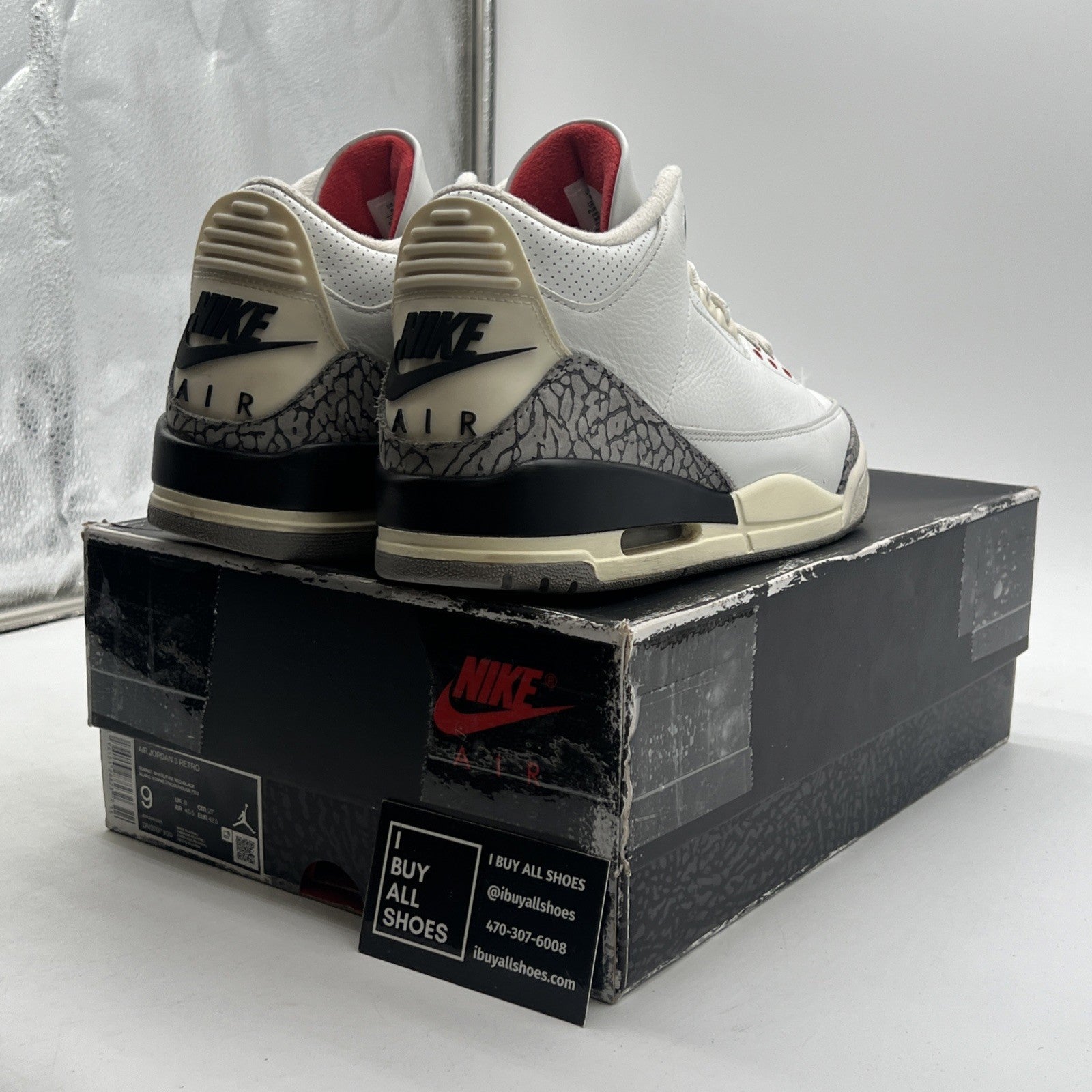 Size 9 - Air Jordan 3 Retro Mid White Cement Reimagined (DN3707-100)