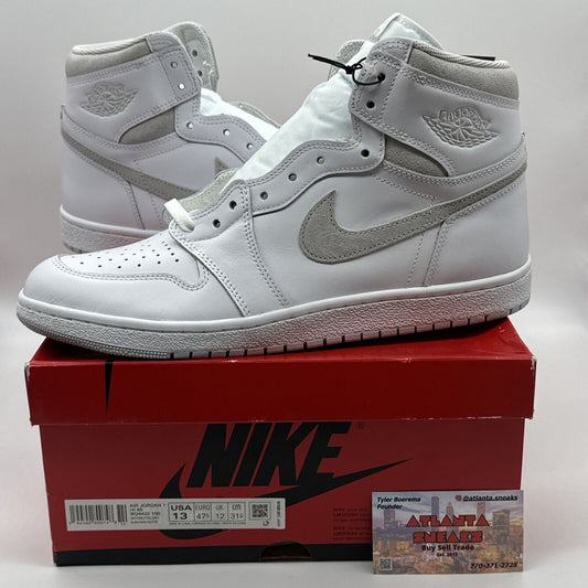 Size 13 - Jordan 1 Retro High 85 OG Neutral Gray White Thick Leather Premium Qty