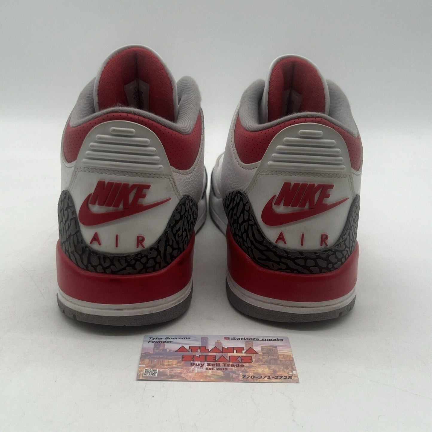 Size 11.5 - Jordan 3 Retro Mid Fire Red White Grey Leather (DN3707-160)