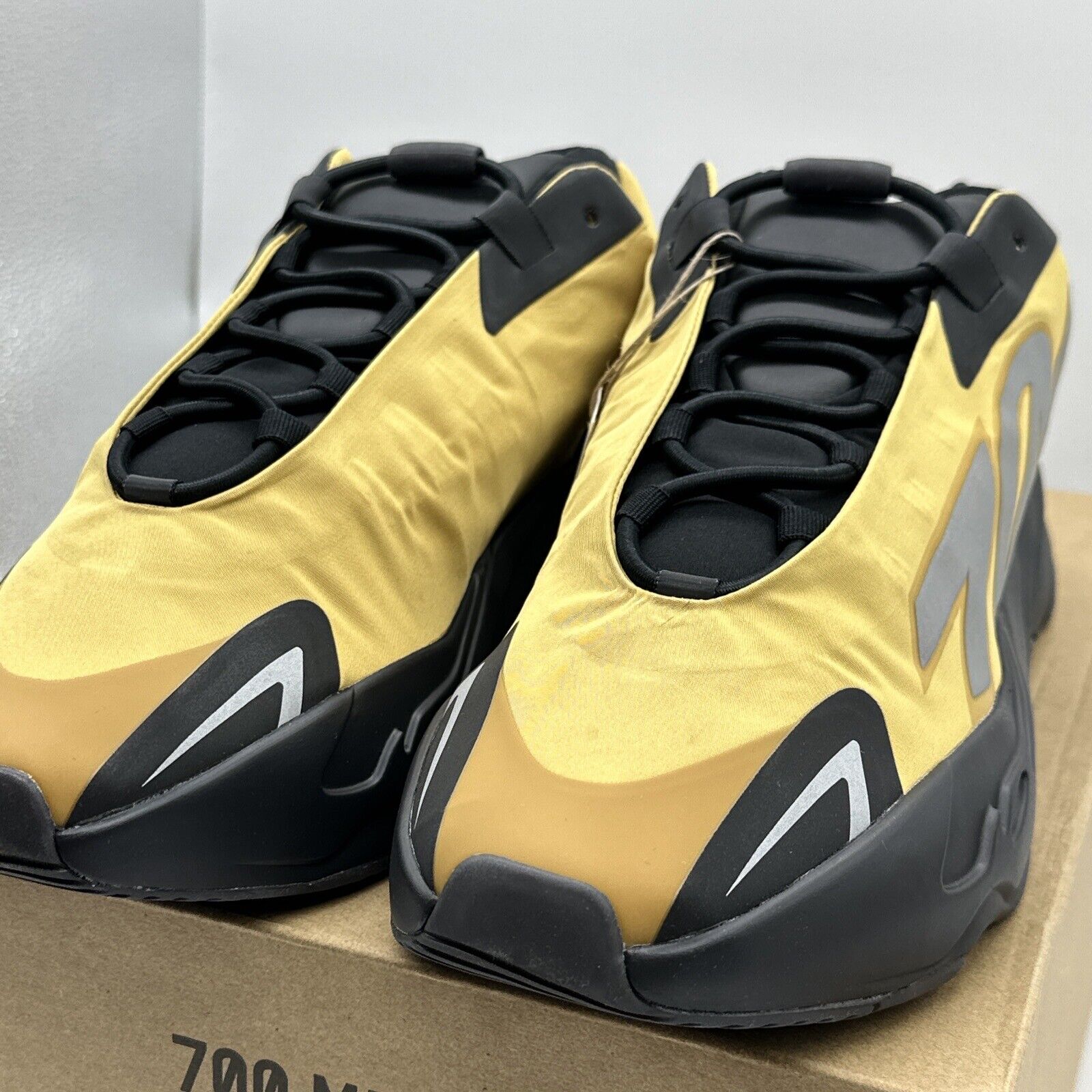 Size 13 - Yeezy Boost 700 MNVN Honey Flux Yellow Black Silver Reflective Nylon