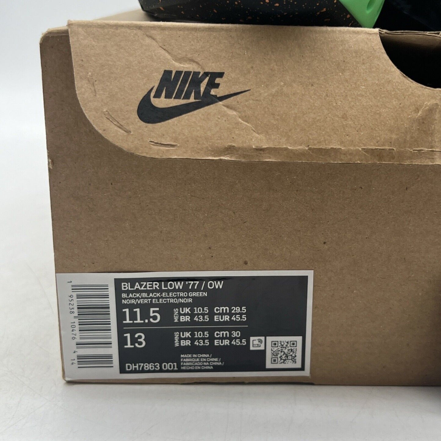 Size 11.5 - Nike Off-White x Blazer Low Black (DH7863-001)
