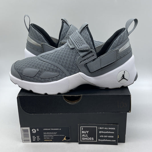 Size 9.5 - Jordan Trunner LX Cool Grey White Suede Leather (897992-013)