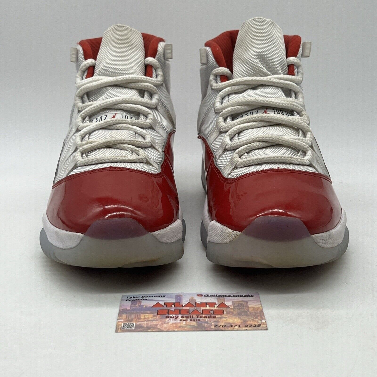 Size 9.5 - Jordan 11 Retro High Cherry White Red Leather (CT8012-116)