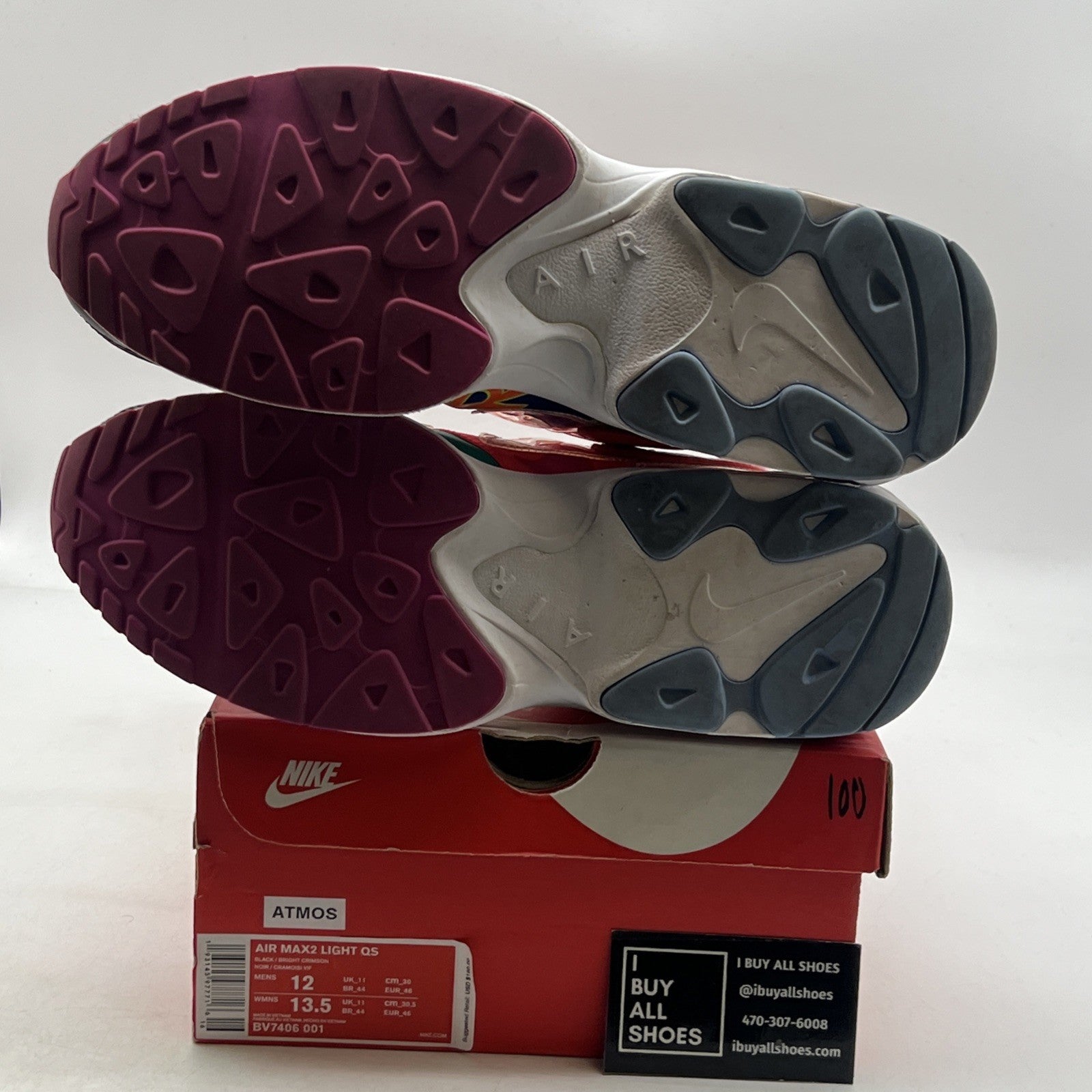 Size 12 - Nike Atmos x Air Max 2 Light QS Logos (BV7406-001)