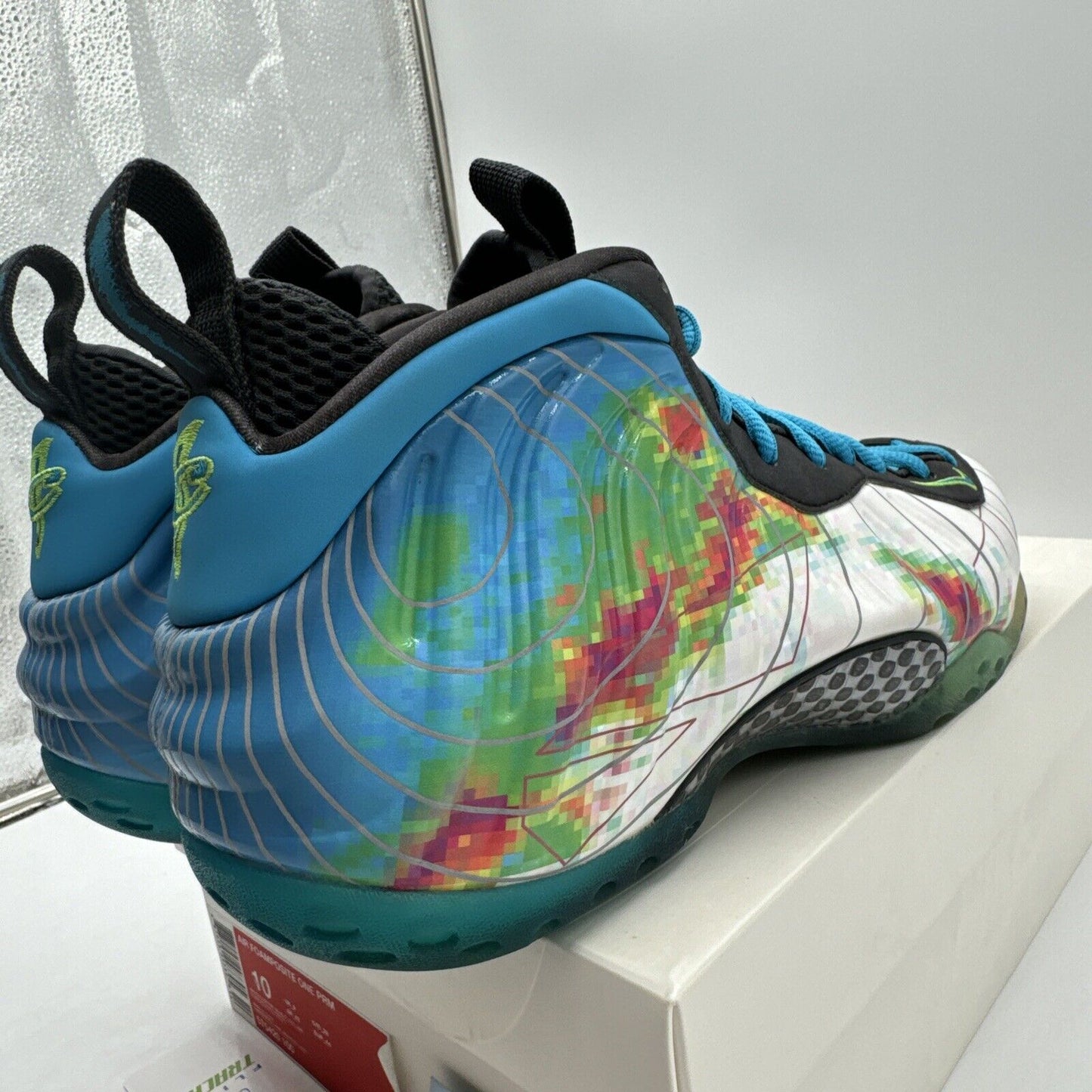 Size 10 - Nike Air Foamposite One Premium Weatherman 2013 Thermal Blue Icy White