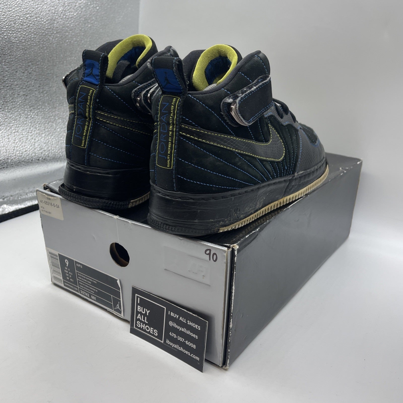 Size 9 - Air Jordan Fusion 12 Blue Sapphire (317742-001)