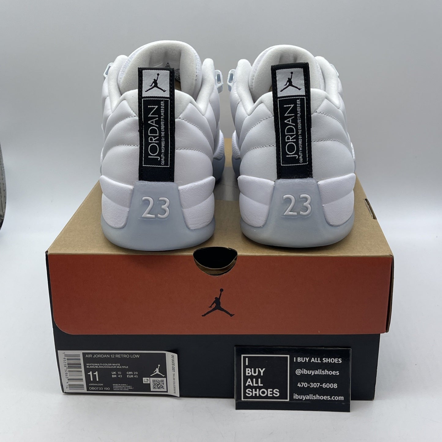 Size 11 - Air Jordan 12 Retro Low Easter White Leather (DB0733-190)