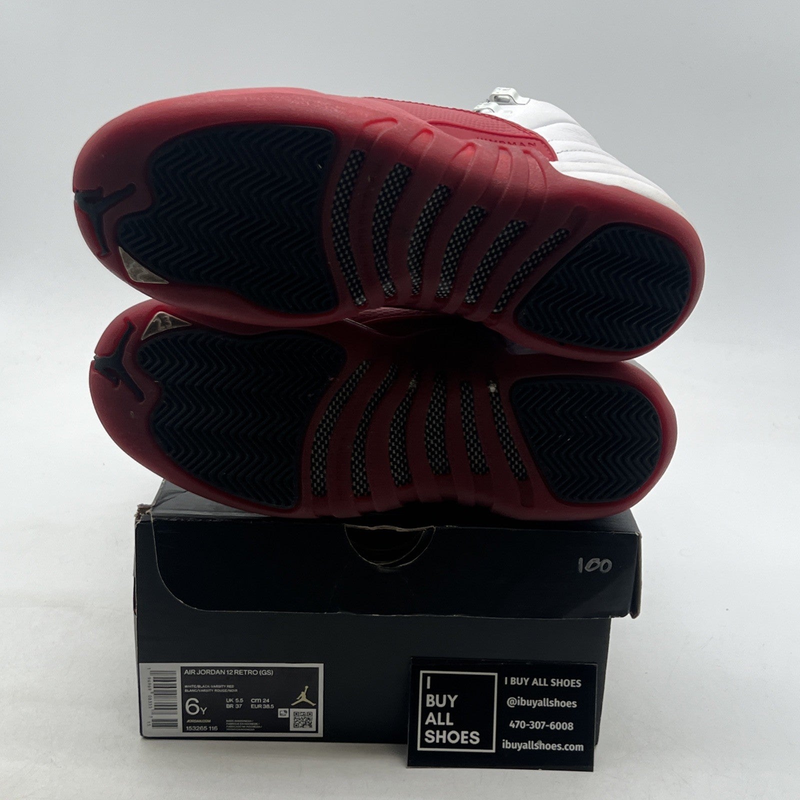 Size 6Y - Air Jordan 12 Retro 2023 Mid Cherry (153265-116)
