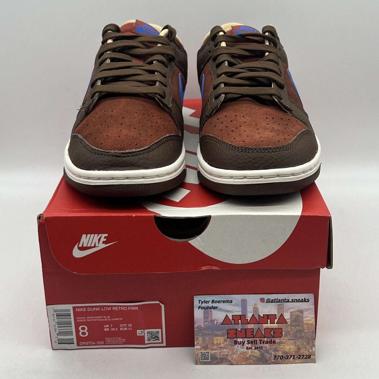 Size 8 - Nike Dunk Low Mars Stone Blue Brand New Og All