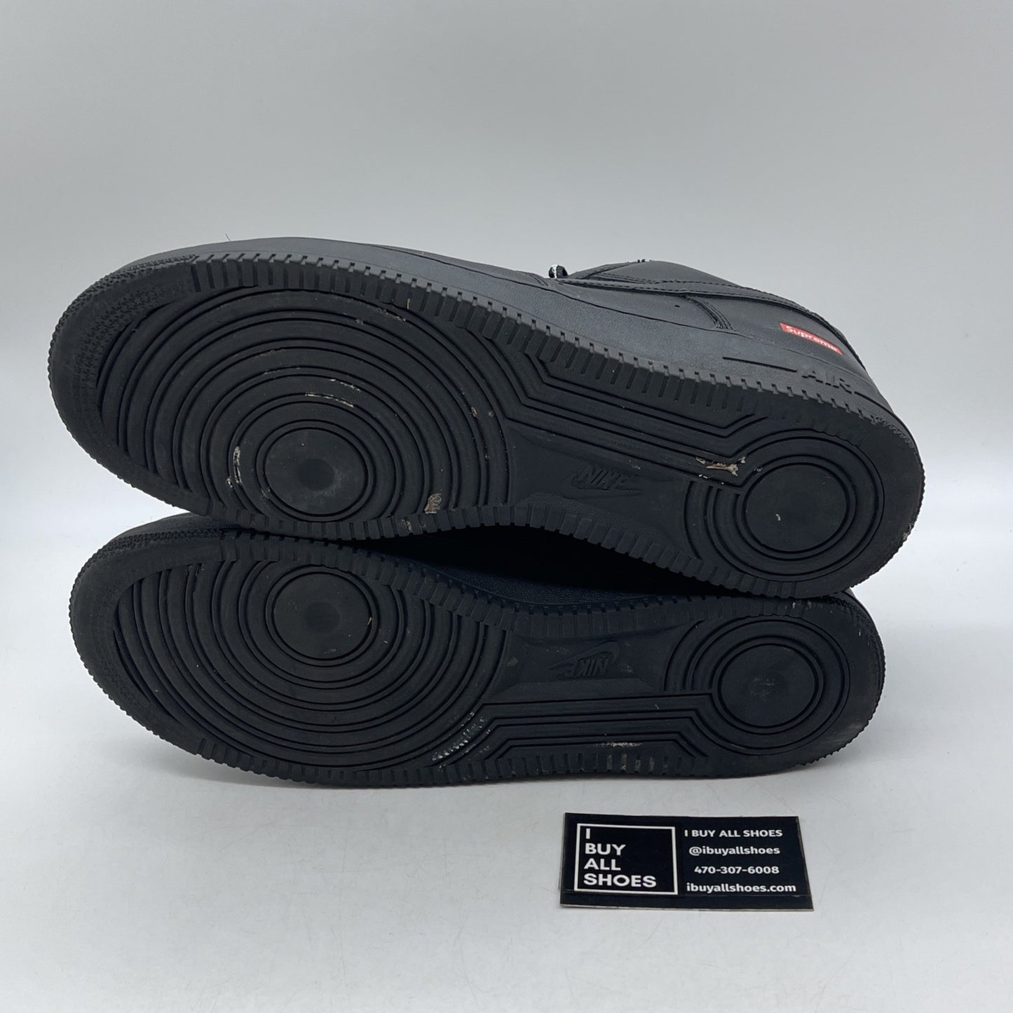 Size 12 - Nike Air Force 1 Low x Supreme Box Logo - Black (CU9225-001)