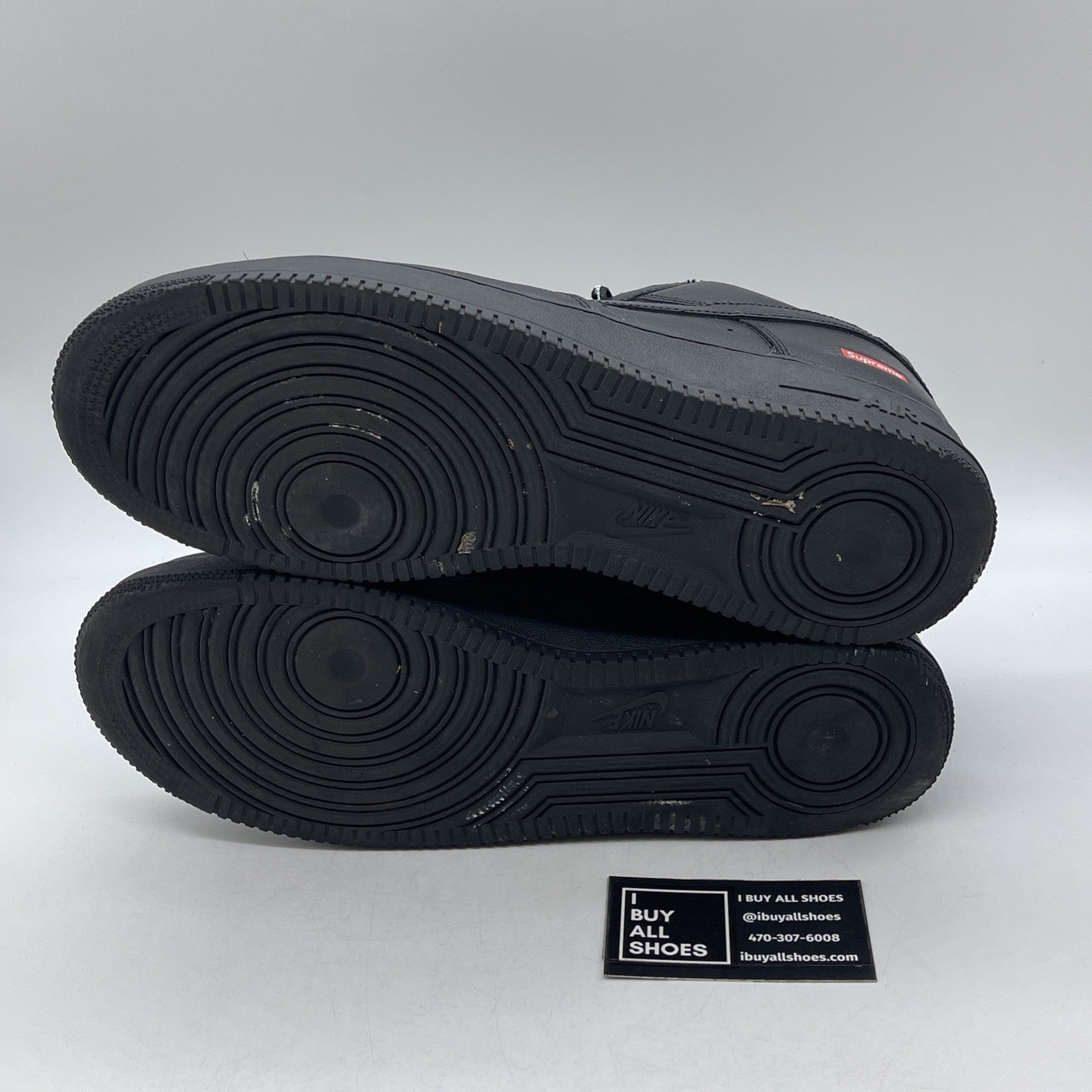 Size 12 - Nike Air Force 1 Low x Supreme Box Logo - Black (CU9225-001)