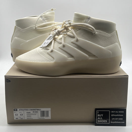 Size 12 - adidas Fear of God Athletics x I BASKETBALL Triple White (IF6681)