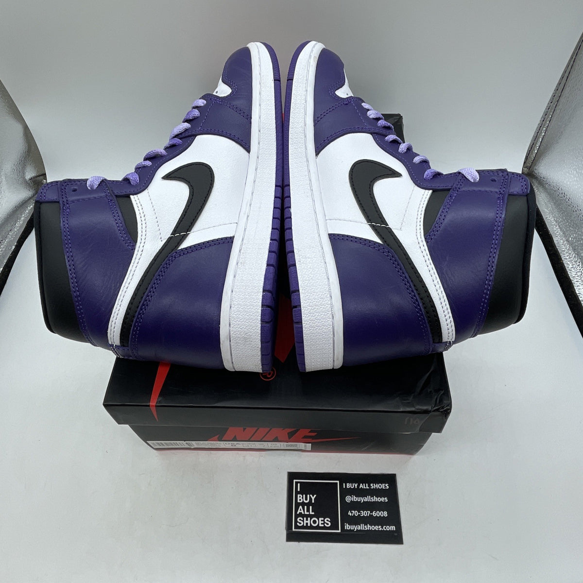 Size 8 - Air Jordan 1 Retro OG High Court Purple 2.0 (555088-500)