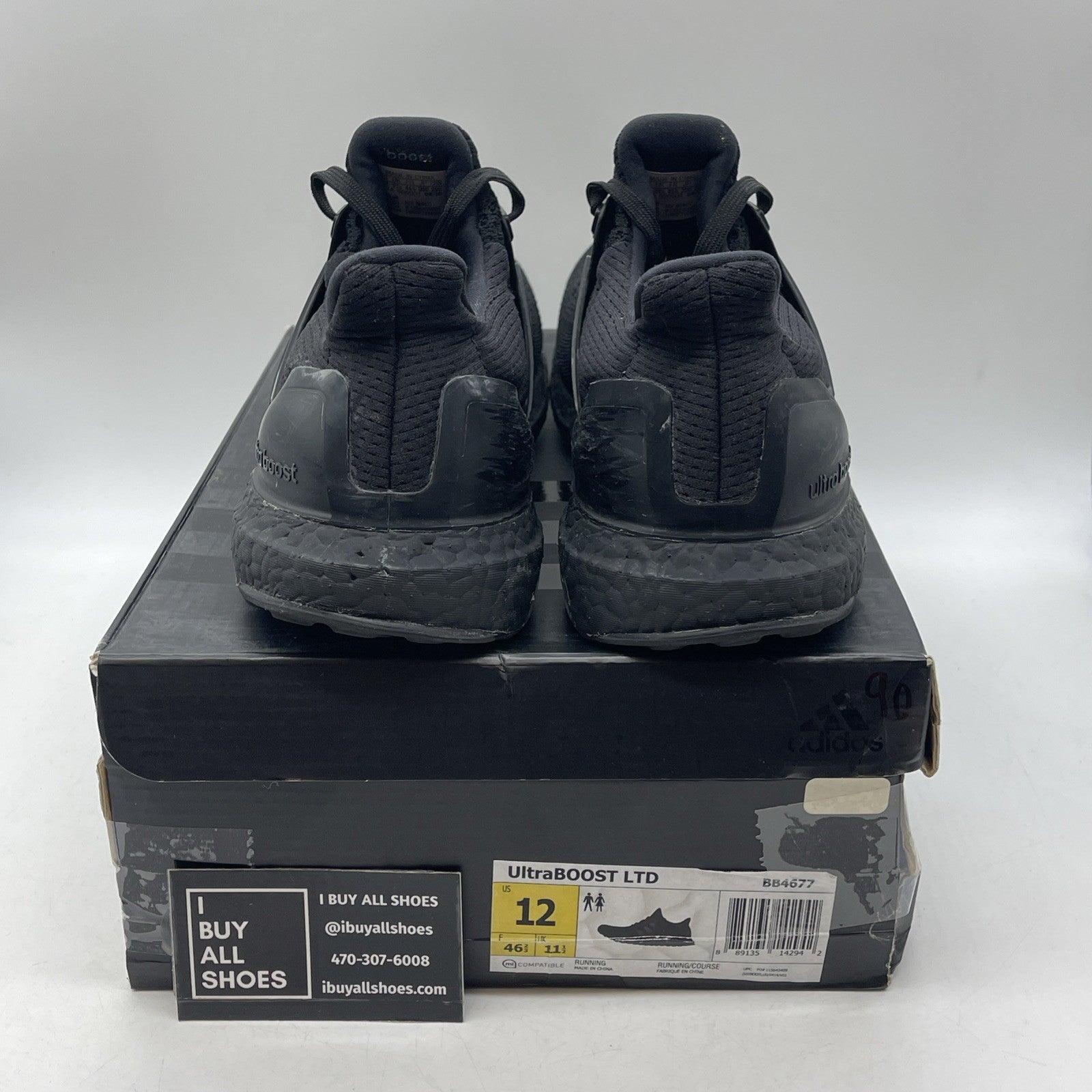 Size 12 - Adidas UltraBoost 1.0 Limited Triple Black (BB4677)