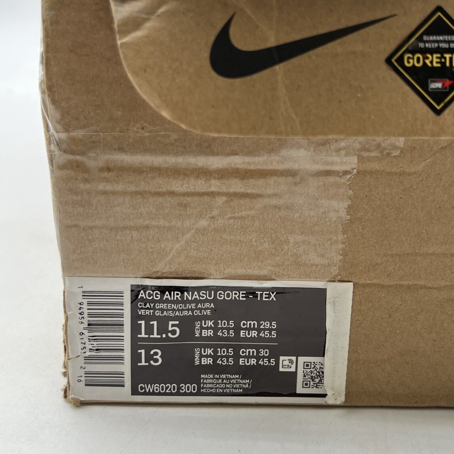 Size 11.5 - Nike ACG Air Nasu Gore-Tex Clay Green (CW6020-300)
