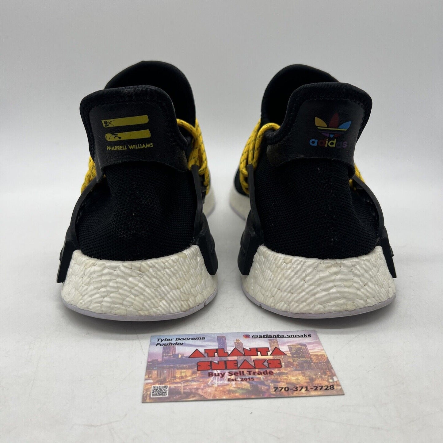 Size 12 - adidas Pharrell x NMD Human Race Core Black Yellow (BB3068)