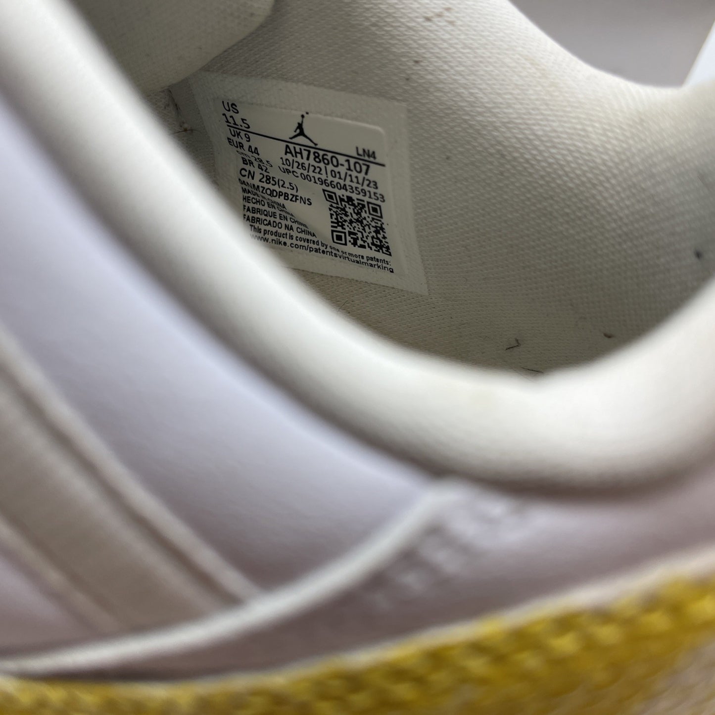 Size 11.5W - Air Jordan 11 Low Yellow Snakeskin (AH7860-107)