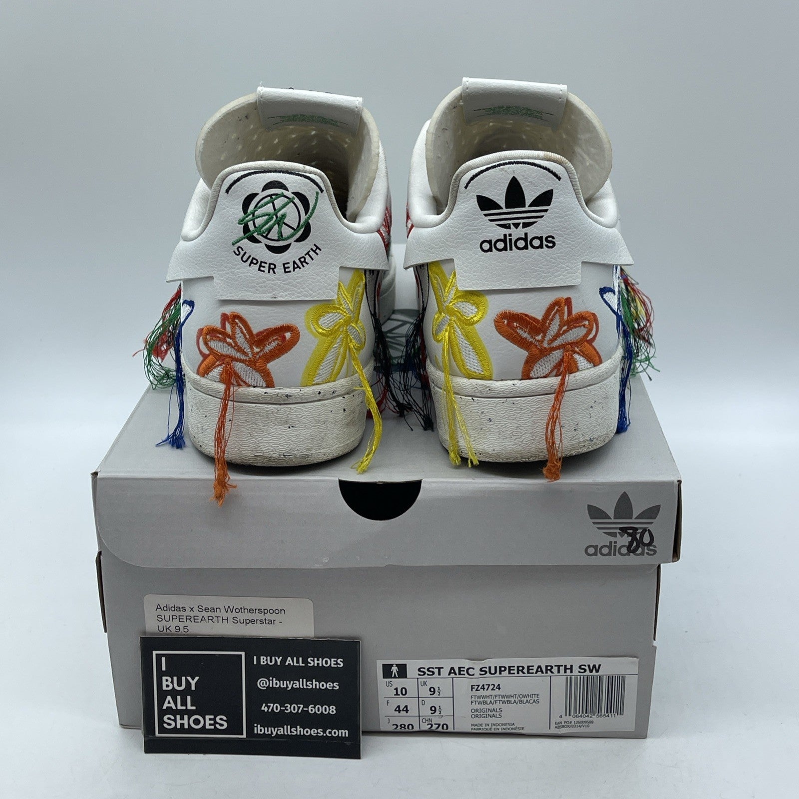 Size 10 - adidas Sean Wotherspoon x Superstar Super Earth Leather (FZ4724)