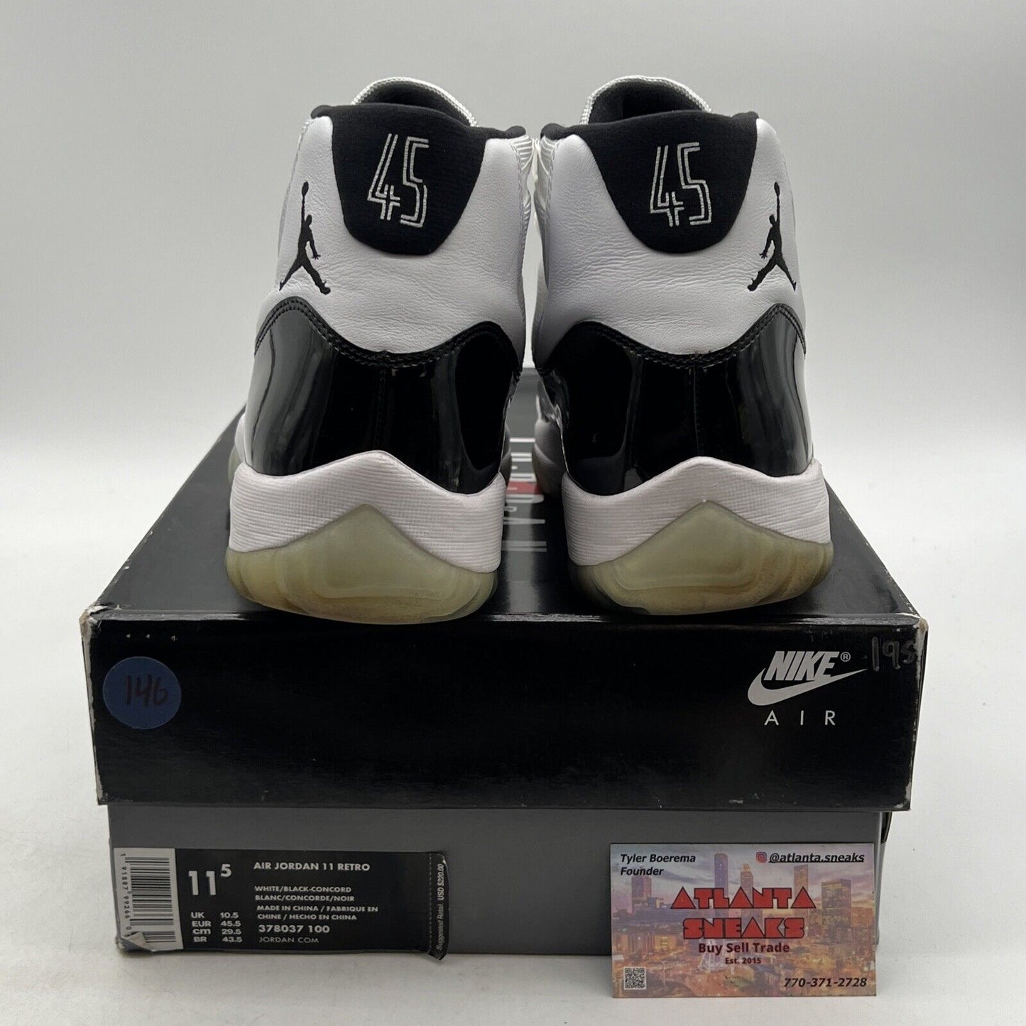 Size 11.5 - Jordan 11 Retro High Concord (378037-100)