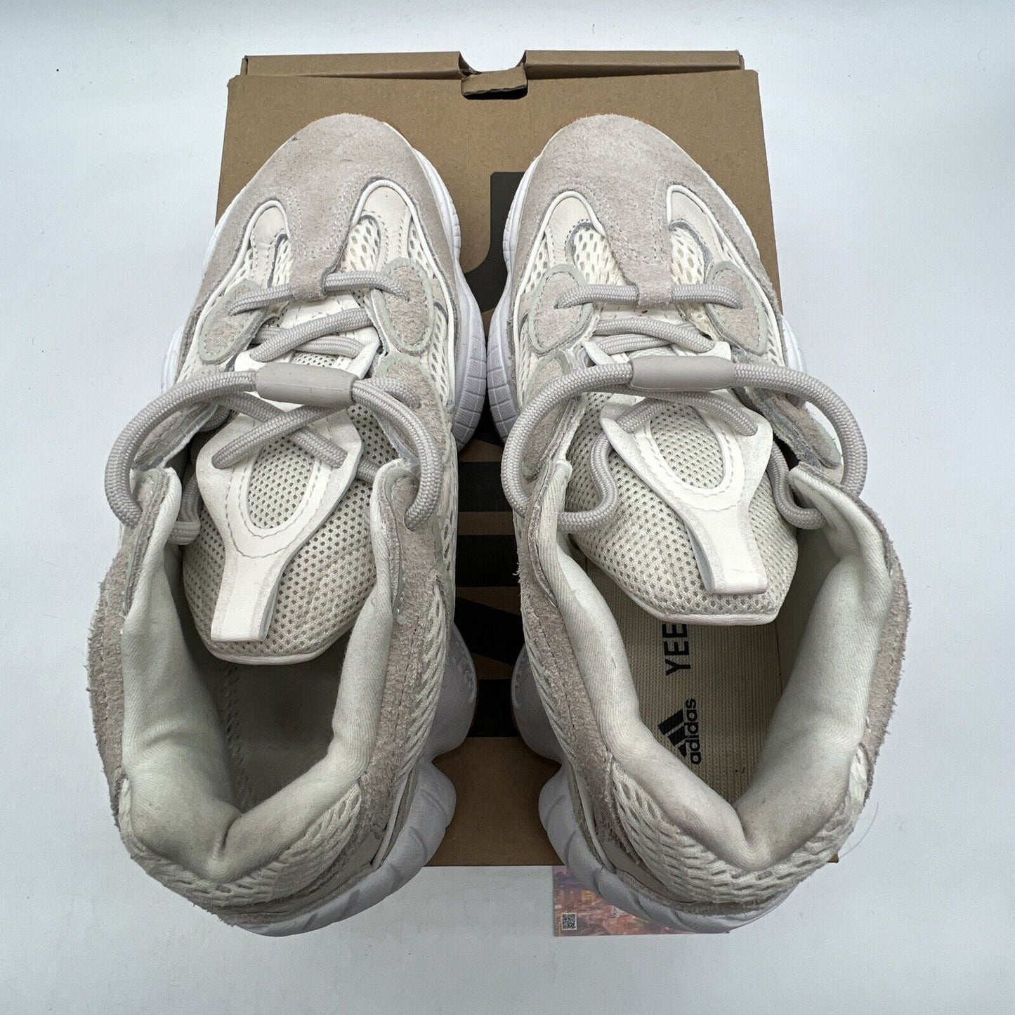 Size 7 - Adidas YEEZY 500 Stone Taupe Shoes (ID1600) White Gum Suede