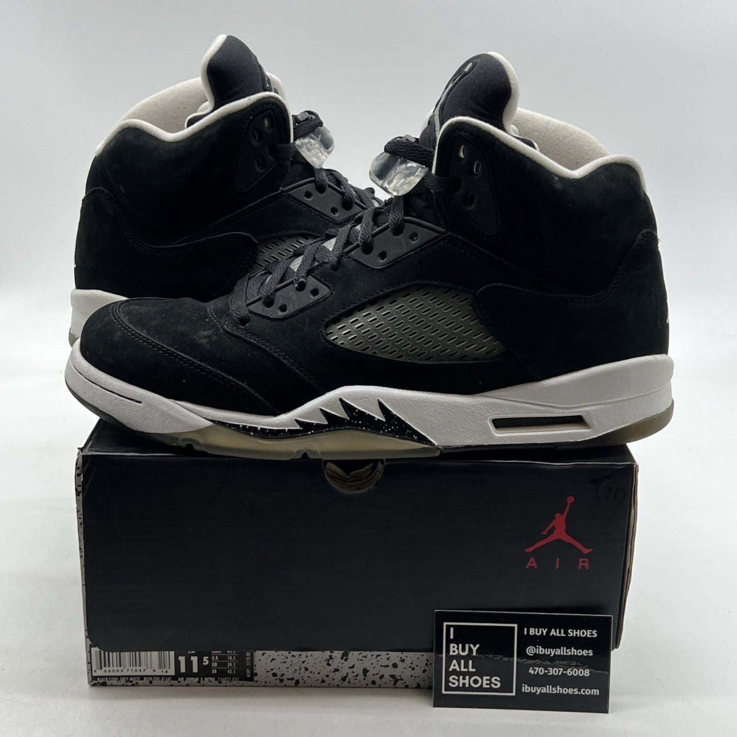 Size 11.5 - Air Jordan 5 Retro 2013 Oreo (136027-035)