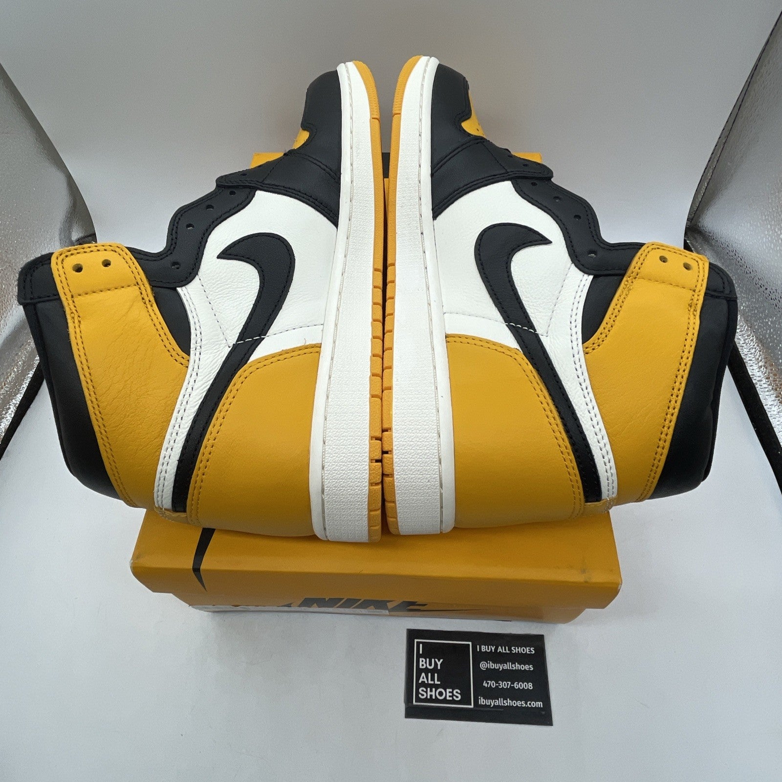 Size 10 - Air Jordan 1 Retro OG High Yellow Toe (555088-711)