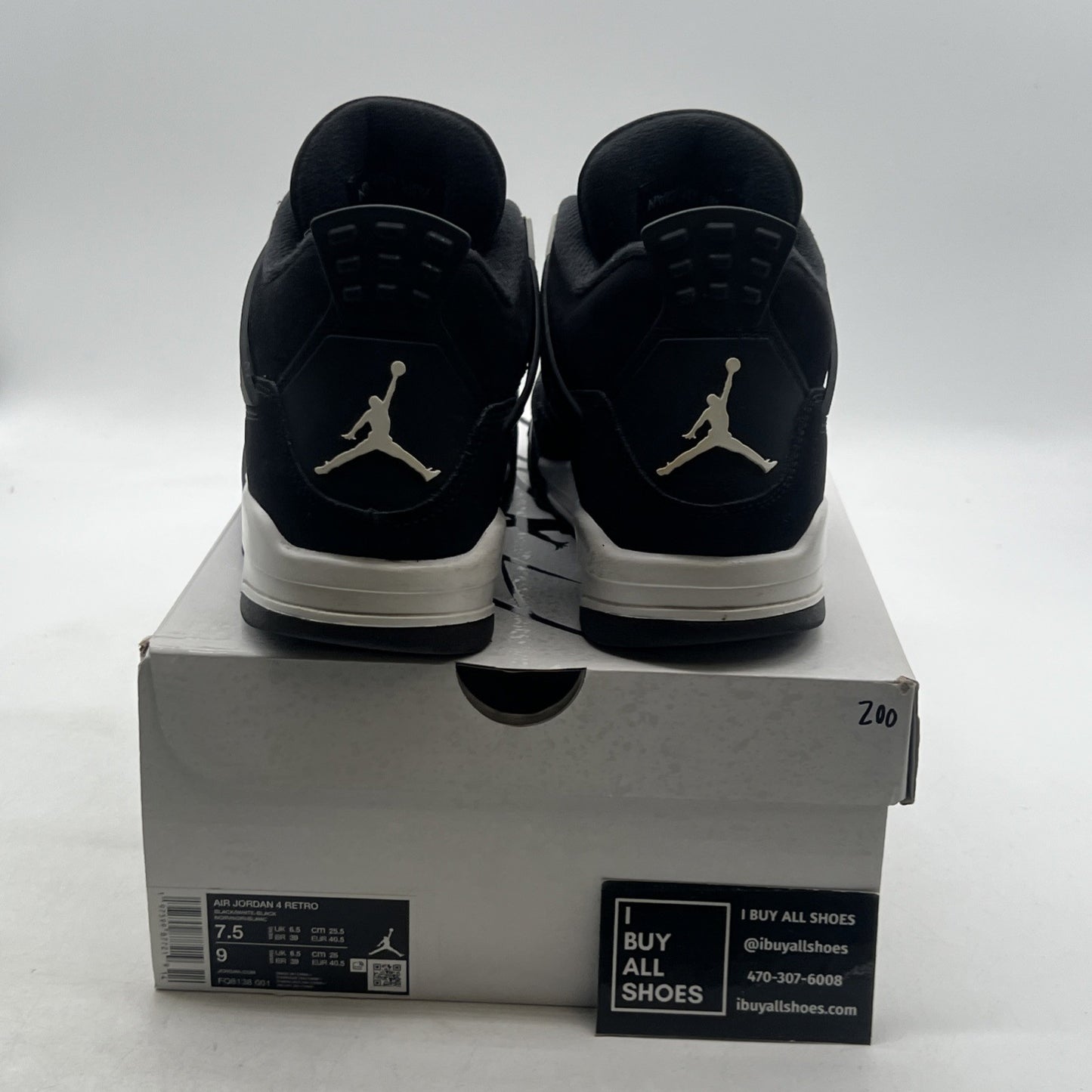 Size 7.5 - Air Jordan 4 Retro White Thunder (FQ8138-001)