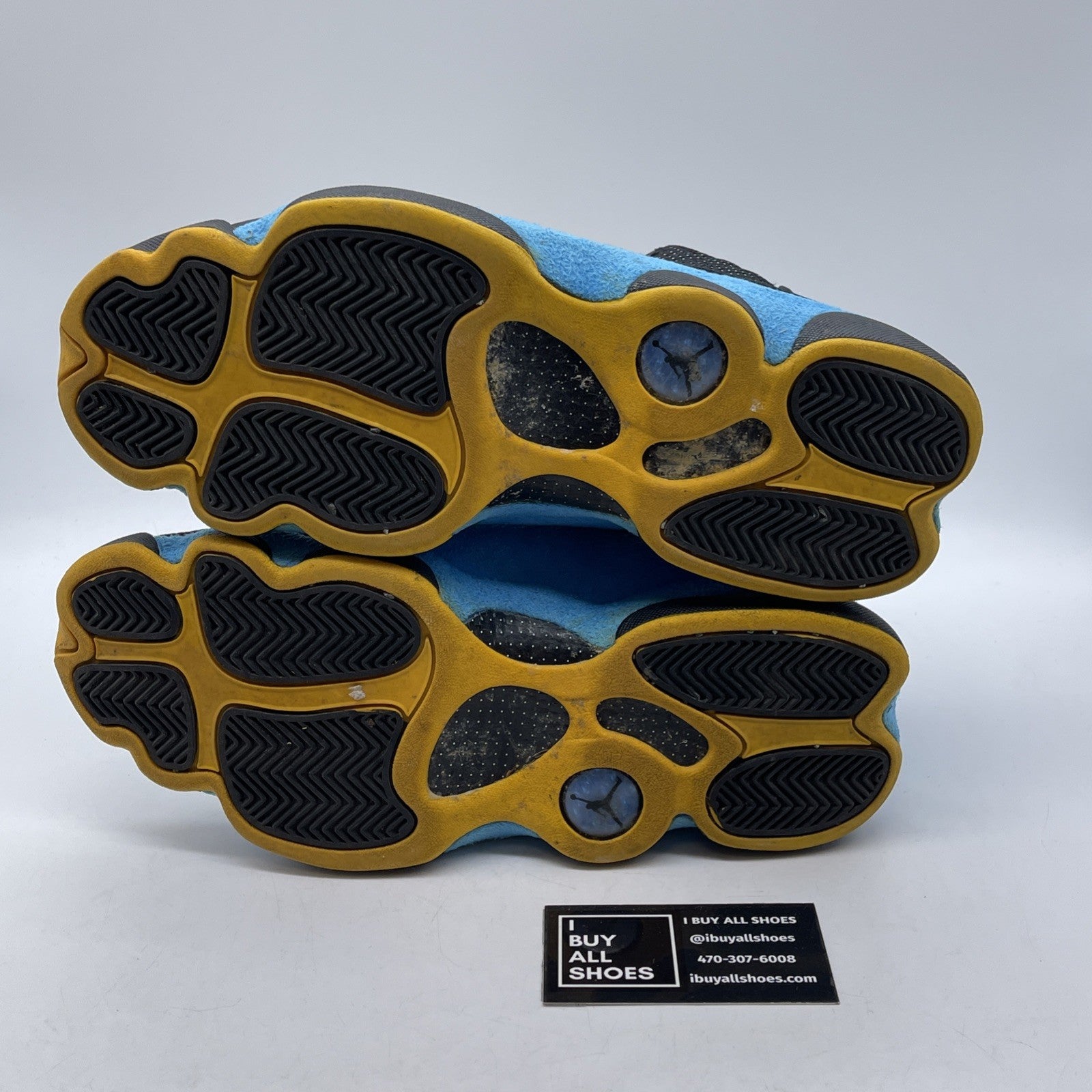 Size 9.5 - Air Jordan 13 Retro CP3 Away Blue Black Suede Leather (823902-015)