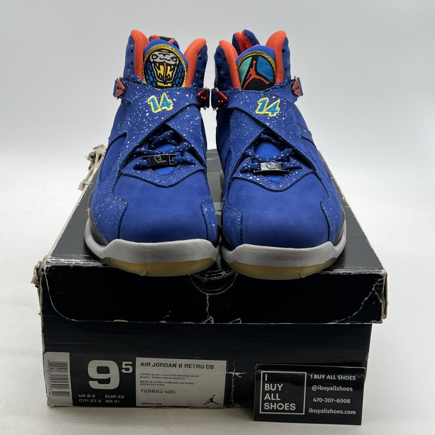 Size 9.5 - Air Jordan 8 Retro DB Doernbecher (729893-480)