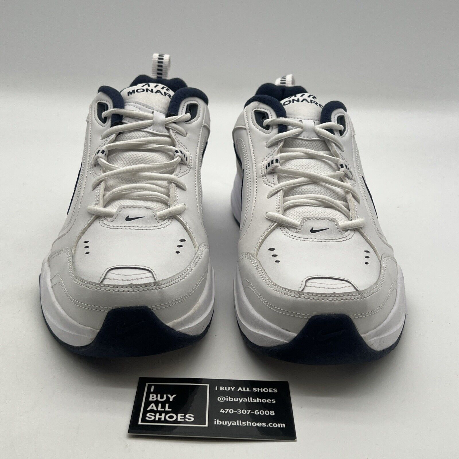 Size 12.5 - Nike Air Monarch IV 4E Wide White (416355-102)