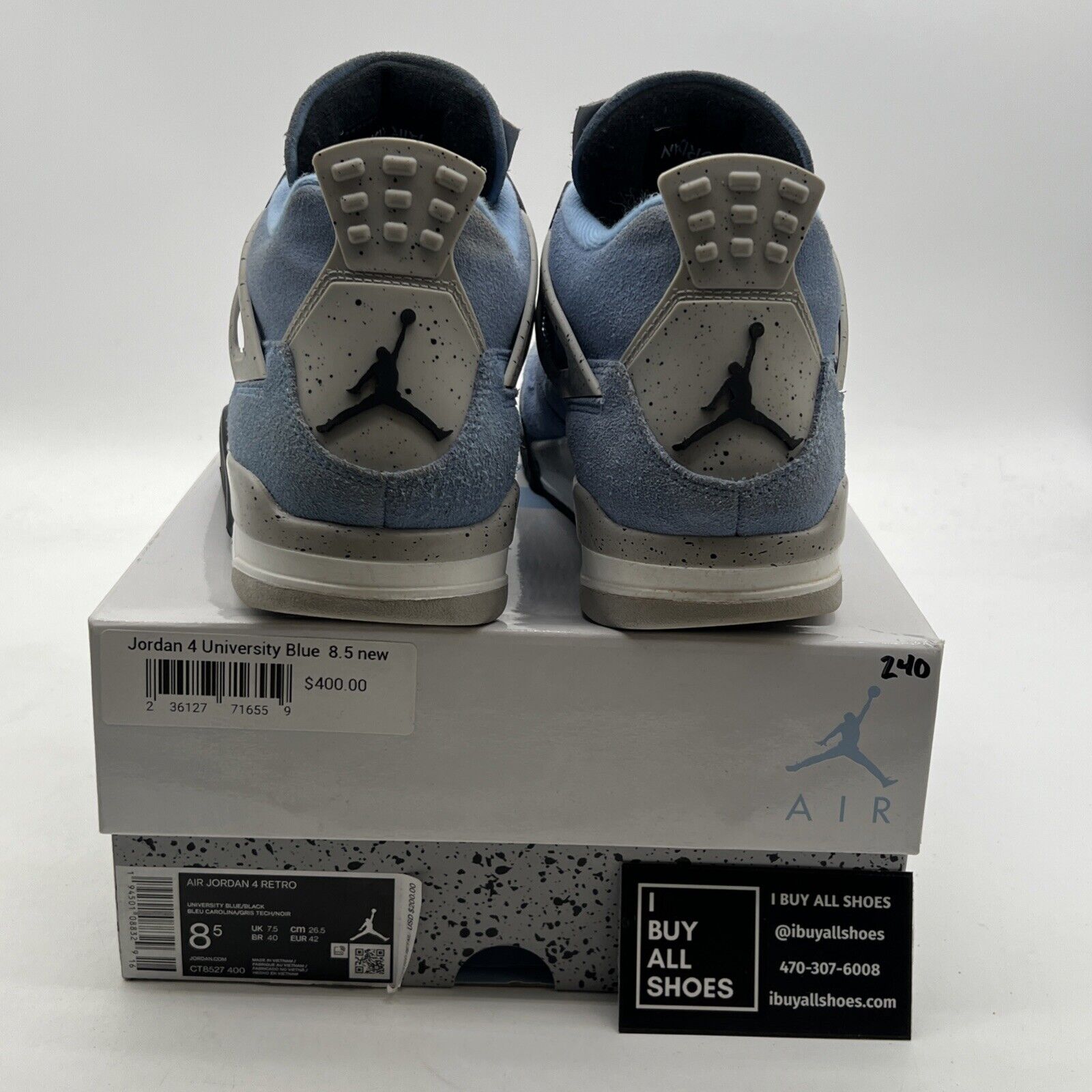 Size 8.5 - Air Jordan 4 Retro Mid University Blue (CT8527-400)